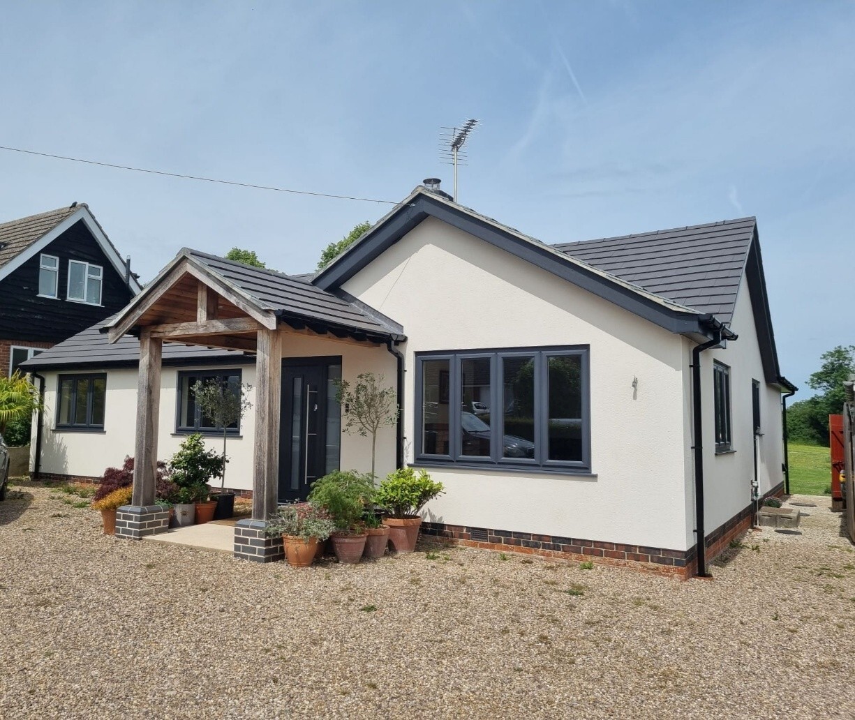 When to replace windows: modern energy-efficient windows fitted to a residential property.